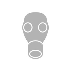 gas mask icon, on a white background, vector illustration