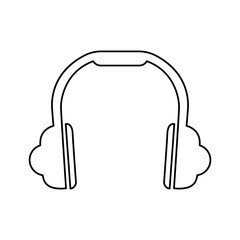 noise canceling headphones icon, vector illustration