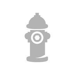 fire hydrant icon on a white background, vector illustration