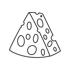 Cheese icon vector. Milk product illustration sign. Food symbol. Cheese farm logo.