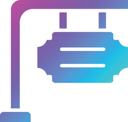 Signboard Vector Icon Design Illustration