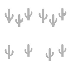 cacti icon on a white background, vector illustration