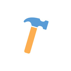 hammer icon on a white background, vector illustration