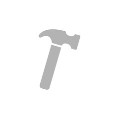 hammer icon on a white background, vector illustration