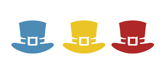 hat icon, St. Patrick's Day on a white background, vector illustration