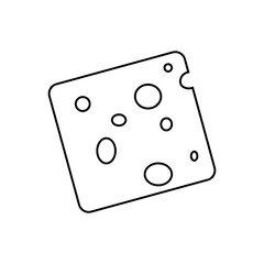 Cheese icon vector. Milk product illustration sign. Food symbol. Cheese farm logo.