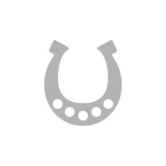 horseshoe icon on a white background, vector illustration