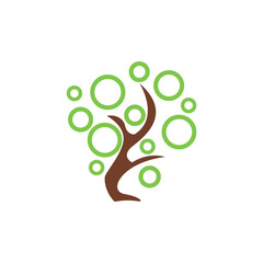 tree icon on a white background, vector illustration