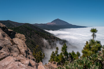 Mount el Teide, volcano in the middle of Tenerife Island, Canary Island, Spain