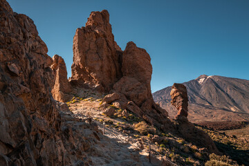 Mount el Teide, volcano in the middle of Tenerife Island, Canary Island, Spain