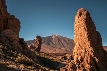 Mount el Teide, volcano in the middle of Tenerife Island, Canary Island, Spain