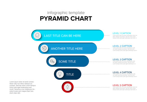 Layers funnel chart infographic diagram template