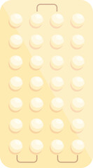 Female contraceptive icon cartoon vector. Birth control. Medicine care