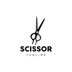 Barber Tools Scissors Logo, Haircut Tools Vector, Barber Design, Symbol Illustration Icon