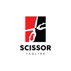 Barber Tools Scissors Logo, Haircut Tools Vector, Barber Design, Symbol Illustration Icon