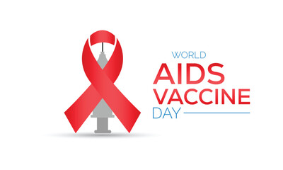 Vector illustration on the theme of world aids vaccine day celebration.  banner design template Vector illustration background.