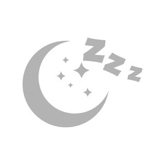 icon of the moon, sleep, vector illustration