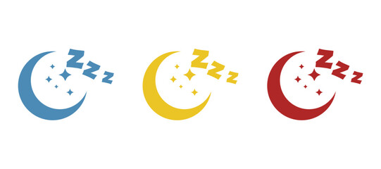 icon of the moon, sleep, vector illustration