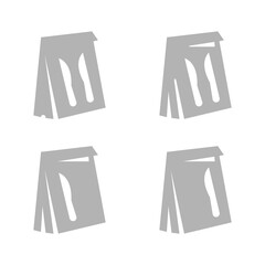 serving icon on a white background, vector illustration