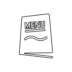 menu icon on a white background, vector illustration