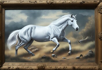 Obraz na płótnie Canvas horse in the snow