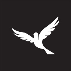 bird logo design vector image