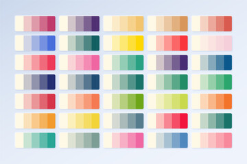 Future color trend in RGB Hex. Palette Guide with Hex color code swatches. Pantone colour palette catalog samples in RGB HEX.