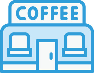 Coffee shop Vector Icon Design Illustration