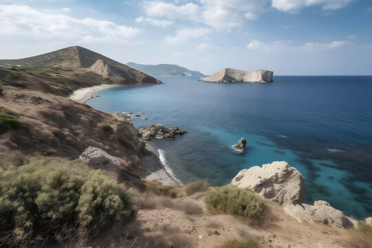 coast of Greece,ai generative