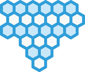 Honey comb Vector Icon Design Illustration