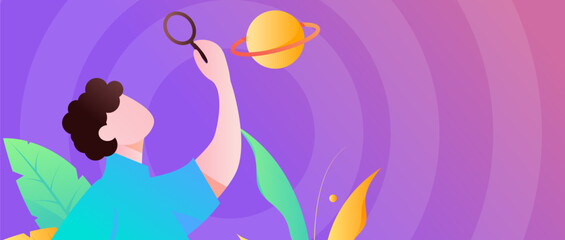 Quiet reading character flat vector concept operation hand drawn illustration
