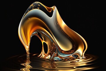 Spectacular liquid gold, Generative AI