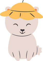 Obraz na płótnie Canvas Dog With Hat