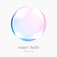 water balls vector data (Opaque type)
