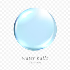 water balls vector data (Opaque type)
