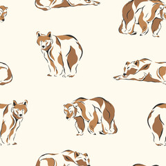 Wild Life Nature Pattern Seamless Boho Svg Wildflowers 