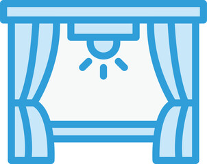 Stage Vector Icon Design Illustration