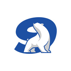 Numeric 9 Polar Bear