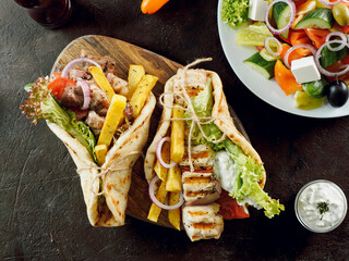 Greek fast food gyros