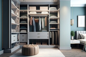 Luxury Dressing Room Interior concept, Generative AI