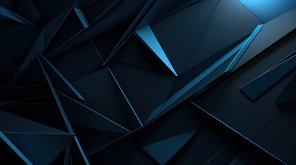 Dark blue abstract background for design, gemoetric shapes