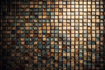 Beautiful and unique rectangular mosaic patterns. Generative AI