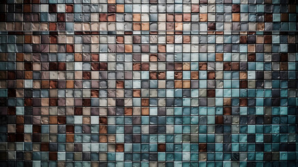 Fototapeta premium Rectangular Mosaic Design. Generative AI