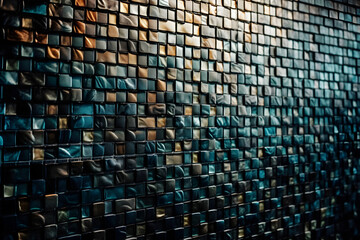 Fototapeta premium Rectangular Mosaic Design. Generative AI