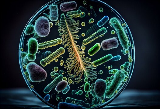 Escherichia coli Bakterium. Generative AI