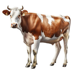 illustration of a cow on transparent background