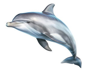 Obraz premium illustration of a dolphin on transparent background