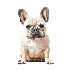 illustration of a French Bulldog on transparent background