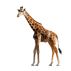 illustration of a giraffe on transparent background