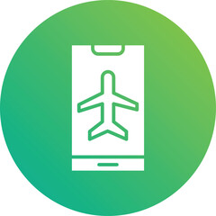 Obraz premium Airplane Mode Vector Icon Design Illustration